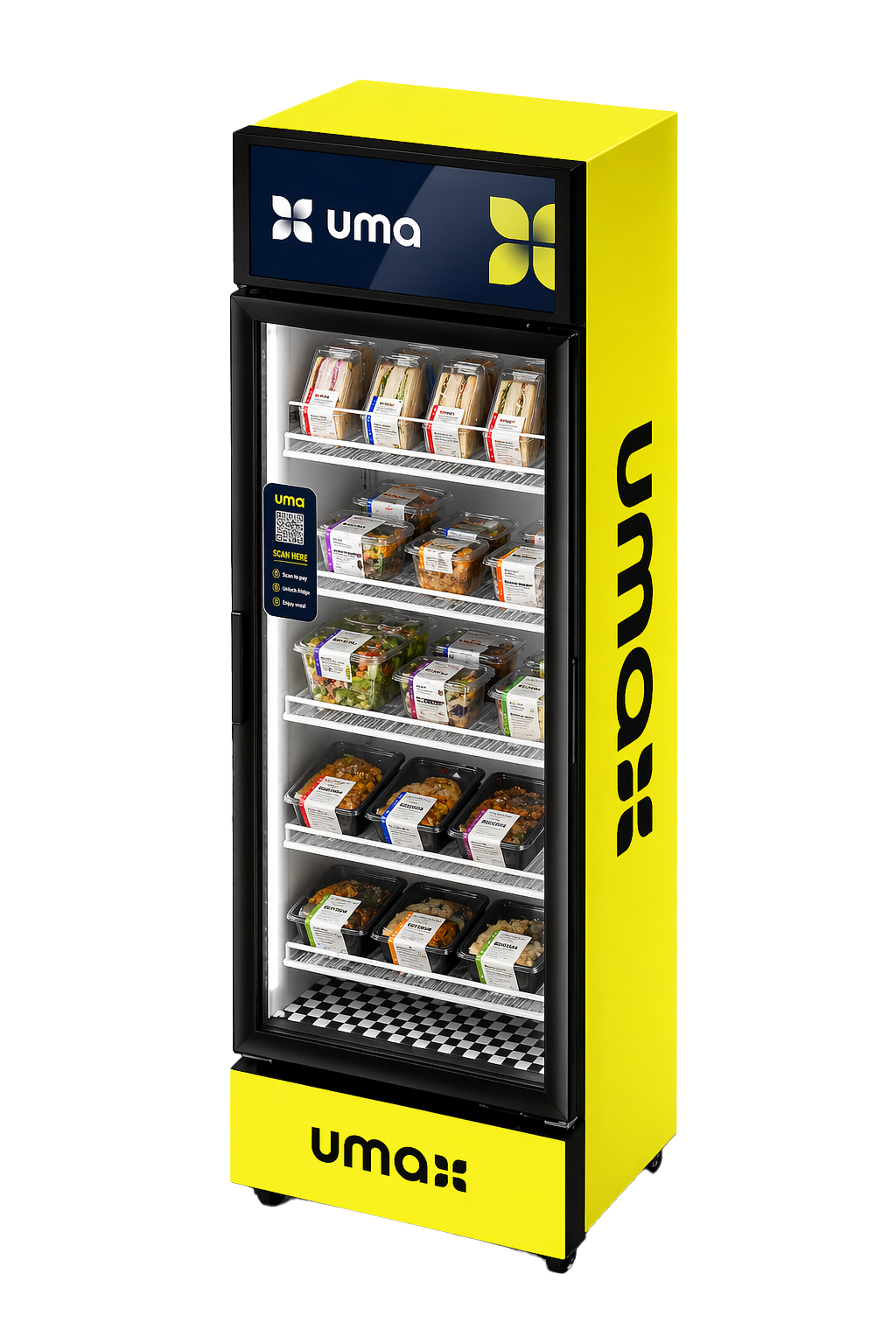 UmaBox stocked with fresh meals